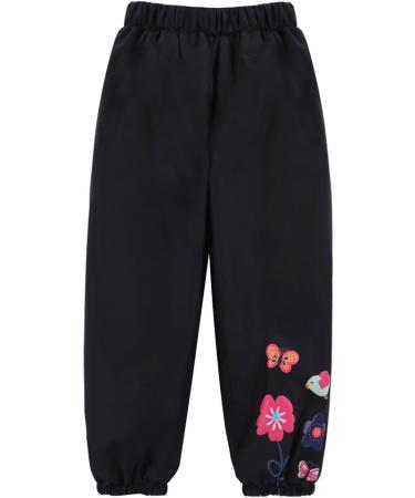 LZH Baby Girls Waterproof Hooded Raincoat Jacket & Trousers Set - Black (1-2 Years) - Buy Online on GoSupps.com