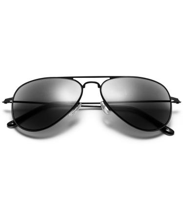 LANOMI Sunglasses Reading Glasses Men Metal Classic Pilot Black Reading Glasses UV400 Sunglasses for Driving Fishing Travel Black 1.5 x