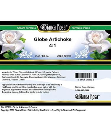 Bianca Rosa Globe Artichoke 4:1 Cream (2 oz ZIN: 520260) - 3 Pack - Buy Online on GoSupps.com