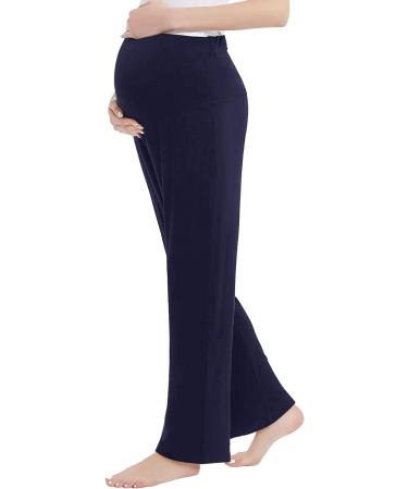 Amorbella Women's Maternity Sweatpants - Long Yoga/Lounge Pants - Navy - Size M - Buy Online on GoSupps.com