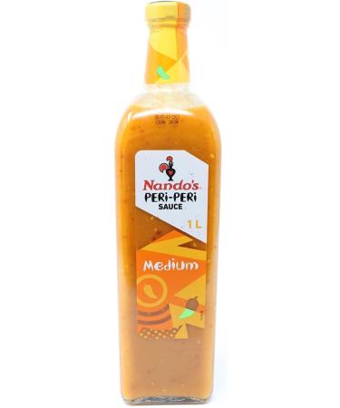 Nando's Gift Bundle Of 3 Nando's Medium Peri-Peri Sauce 1L Nando's Perinaise Mild 465g Nando's Sweet Chilli Jam 510g Nando's Condiment Set Nando's Fan Gift Boxed Treatz - Buy Online on GoSupps.com