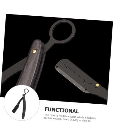 Buy Minkissy BartSalon Razor - Professional Foldable Hairdresser Tool for Men | Rustproof Stainless Steel & Wood Design - Buy Online on GoSupps.com