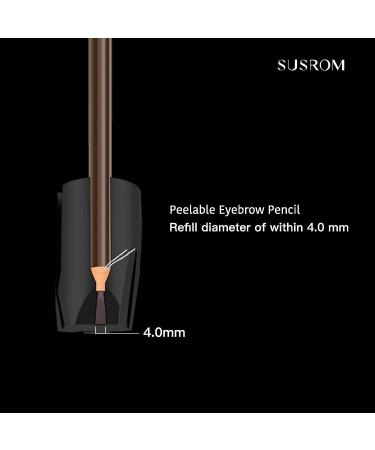 SUSROM 2-in-1 Eyebrow Pencil Sharpener for Wooden & Waterproof Peel-Off Pencils - Multi-Functional Duckbill Cosmetic Tool - Buy Online on GoSupps.com