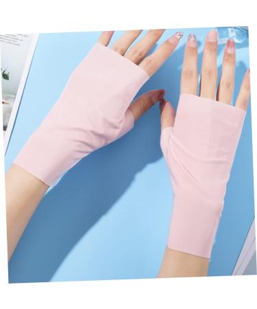 Didiseaon 1 Pair Ice Silk Nail Gloves nail art supplies nail lamp gloves anti gloves sun block driving gloves nail dryer hands gloves nail salon gloves sun protection Nylon hand gloves Miss - Buy Online on GoSupps.com