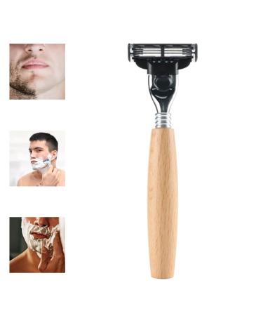 Premium Double Edge Security Razors with Wooden Handle | Portable & Reusable Shaving Tools for Men & Women - Shop Now! - Buy Online on GoSupps.com