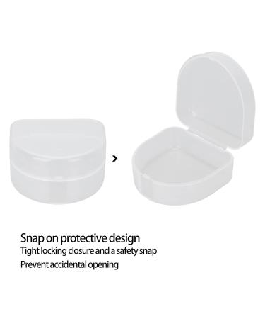 Buy Transparent Mouthguard Storage Box | Portable Dental Retainer & Denture Case for Home Travel & Office - Buy Online on GoSupps.com