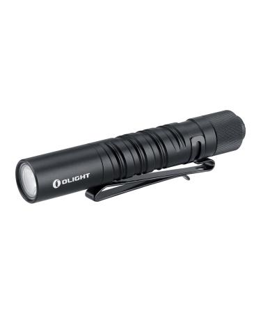 OLIGHT I3T EOS 180 Lumens Dual-Output Slim EDC Flashlight for Camping and Hiking, Tail Switch Flashlight with AAA Battery Black