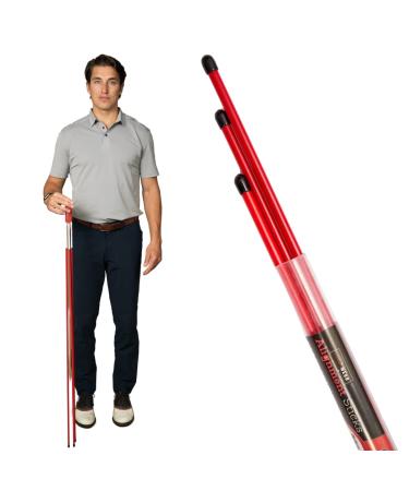 Shaun WEBB PGA Golf Alignment Sticks (Pack of 3 Golf Sticks) Swing with Confidence and Accurately. Instant Feedback - Improve Your Swing - Align Your Body Balls & Club. Golf Training Sticks for Men