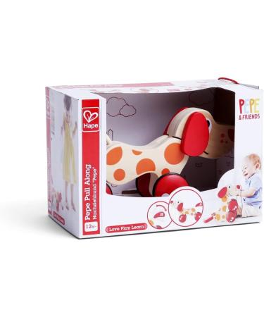 Hape E0347 Pull-Along Dog Pepe | Safe & Fun International Shipping - Buy Now! - Buy Online on GoSupps.com