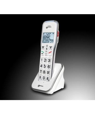 Geemarc Amplidect 595 Photo Twin Cordless Home Phone Set for Seniors - SOS Function, Large Buttons - Hearing Aid Compatible - UK - Buy Online on GoSupps.com