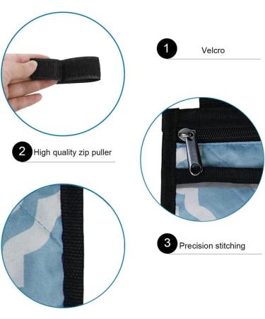 Wheelchair Side Bag with Reflective Stripe - Lightweight Organizer for Adults, Seniors, Handicap - Blue - Buy Online on GoSupps.com