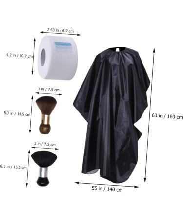 Beatifufu Set 4 Hairdressing Tools Set Barber Neck Band Hairdressing Gown Hairdressing Cape Professional Salon Barber Neckband Haircut Cape Hair Cutting Cloak Hair Coloring Apron Plastic - Buy Online on GoSupps.com