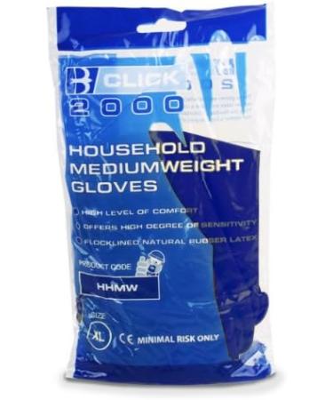 Large Blue Heavy Duty Industrial Cleaning & Washing Up Rubber Gloves. Comes With TCH Anti-Bacterial Pen! - Buy Online on GoSupps.com