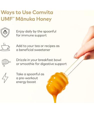 Comvita Certified UMF 10+ Raw Manuka Honey 17.6 oz - Non-GMO Superfood - Buy Online on GoSupps.com