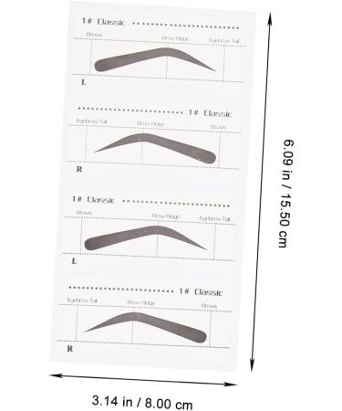 Mipcase 6 Pcs Ladies Suits Makeup Tools Eyebrow Sticker for Makeup Eyebrow Stickers Template Miss Disposable - Buy Online on GoSupps.com