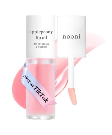 NOONI Huile l vres v g talienne cor enne Pommepivoine | Longue dur e hydratante repulpante revitalisante pour les l vres s ches imperm able ne se d colle pas farcissantes pour bas de No l