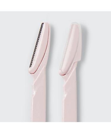 Kitsch Dermaplaning Tool - 12 Pack Facial Razors for Women | Eyebrow & Face Hair Removal | Black Blush - Buy Online on GoSupps.com