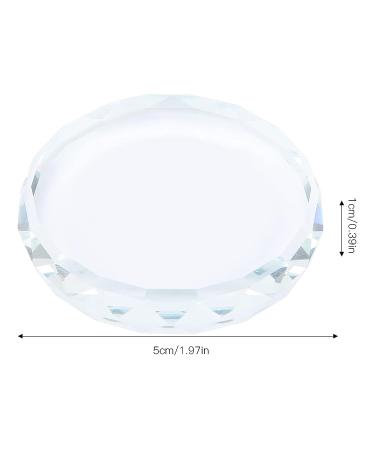 2PCS Nail Art Painting Glass Board - Color Toning Palette for Makeup Display and Cosmetic Mixing Tools - Buy Online on GoSupps.com