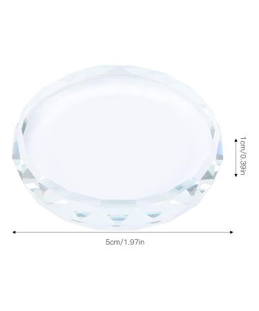 Buy 2 PCS Nail Art Plate Palettes | Glass Nail Polish & Color Mixing Display Tools for Professional Nail Art - Buy Online on GoSupps.com