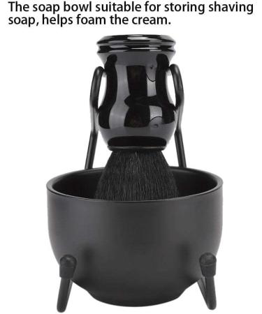 Men Soap Bowl Kit Beauty Salon Soap Bowl Men Brush Stand Hair Brush Stand Holder Bowl for People Of Every Age Luxurious Quality Feeling(Three-piece Suit) - Buy Online on GoSupps.com