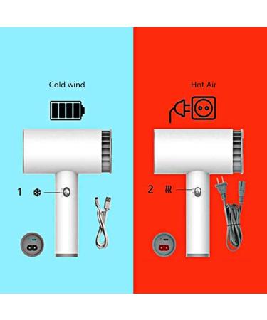 kitbooly USB Cordless Hair Dryer Versatile Portable Rechargeable Hairdressing Tools Household Salon Hairdressing Electric Dryer - Buy Online on GoSupps.com