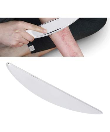 Verdant Touch Stainless Steel Gua Sha Massage Plate | 180mm Body Scraping Tool for Pain Relief & Facial Care - Buy Online on GoSupps.com