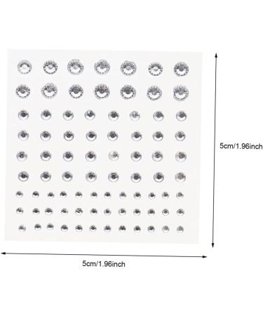 FRCOLOR 3 Sets Eye Makeup Stickers Delicate Jewellery Body Stickers Makeup Jewels Face Jewellery for Sticking Rainbow Rhinestones Alien Face Jewels Diamond Nail 5X5X50.2CM Assorted Colours A - Buy Online on GoSupps.com