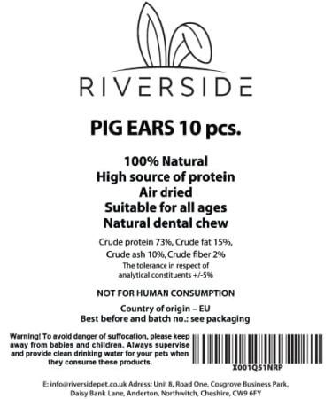 Extra Large Pig Ears For Dogs 100% Natural Long Lasting Gluten & Grain Free Healthy Dog Chew Hypoallergenic Treats - Resealable Bag - Buy Online on GoSupps.com