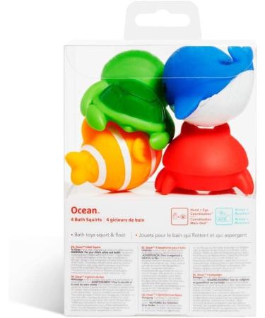 Munchkin Floating Ocean Animal Bath Squirt Toys - 4 Count Pack for Baby - Buy Online on GoSupps.com