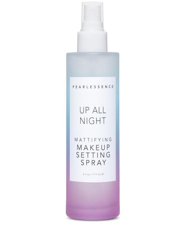 Pearlessence Up All Night Mattifying Makeup Setting Spray 6 Fl Oz | Long-Lasting Shine Control & Lightweight Finish | Quick-Drying Makeup Mist for All-Day Wear