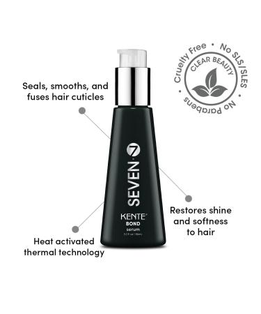 SEVEN Haircare Kente BOND Serum 3.2 oz - Restorative Serum with Vit E & Blueberry Extract for Damaged Hair - Buy Online on GoSupps.com