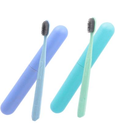 Minkissy 4-Piece Travel Toothbrush Set | Gum Care & Long Grip Tooth Cleaning Tools for Adults - Buy Online on GoSupps.com