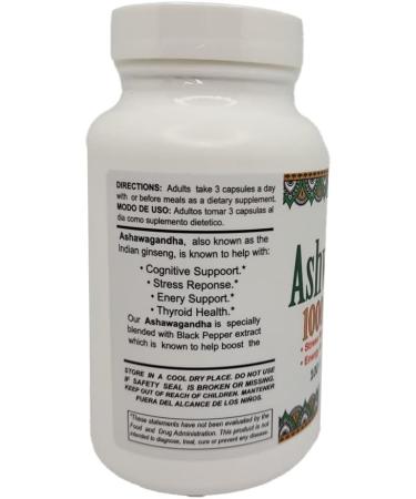 Sunshine Naturals Ashwagandha & Black Pepper Dietary Supplement. Supports Stress Relief Mood Balance Immune System Health and Energy. 1000mg. 100 Capsules. Pack of 2 - Buy Online on GoSupps.com