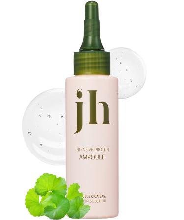 JENNYHOUSE Intensive Protein Ampoule - Deep Conditioning Treatment for Damaged Hair - Protein Hair Serum with Keratin & Wheat Extracts for Repair of Damaged Hair - Sandalwood & Rose Scent 3.38 fl.oz.
