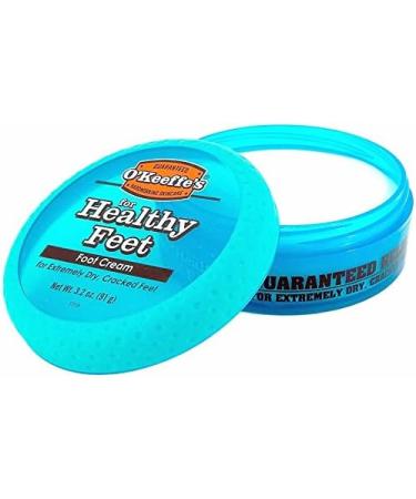 Cracked Heels Repair Bundle: 2 Pairs of Gray Moisturizing Silicone Gel Heel Socks with OKeeffes Healthy Feet Cream - Home Foot Skin Care - Buy Online on GoSupps.com