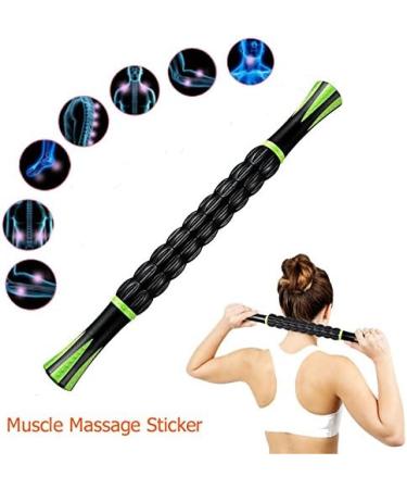 Premium Black Massage Roller & Stick for Sore Muscles Relief | International Shipping - Buy Online on GoSupps.com
