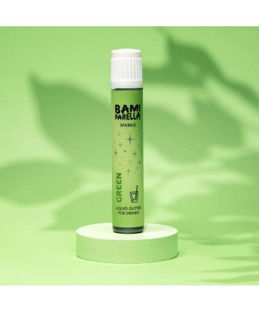 Buy BAM! Parella Edible Glitter - Green Sparkle for Drinks | World's First 2024 | Perfect Party Cocktail Glitter | Tasteless Glitzer Spray - Buy Online on GoSupps.com
