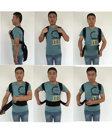 Aofit B003 Unisex Plus Size Back Support Brace - Adjustable Lumbar Support for Posture Correction & Back Pain Relief (XXL Black - Buy Online on GoSupps.com