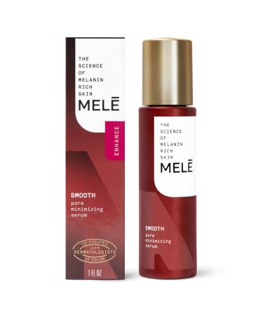 Mele Minimizing Serum Visibly Reduces Pore Size and Reduces Excess Oil Smooth Pore With Pore Blur Technology, Tri-peptide, and Rose Hips Extract For Glowing Skin 1 OZ