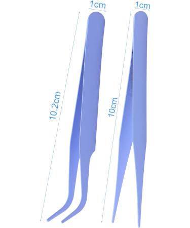 2 Piece Tweezers Stainless Steel Eyebrow Tweezers Anti-Static Sharp Lash Tweezers Classic Tweezer Straight and Curved Tip Tweezer Set for Craft Makeup Tools - Buy Online on GoSupps.com
