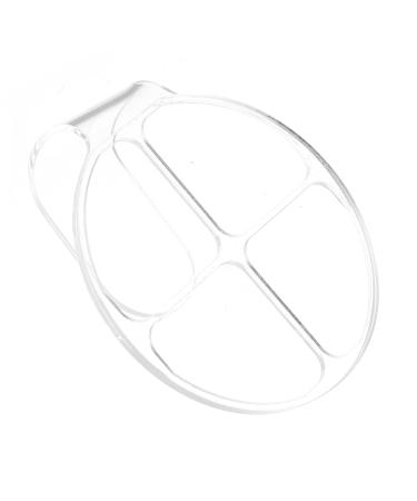 Palette Round Serving Tray Color Mixing Plate Makeup Spatula Makeup Pallets Clear Cosmetics Liquid Eyeshadow Round Tray Eyeshadow Mixing Tray Handheld Make up Tool Acrylic