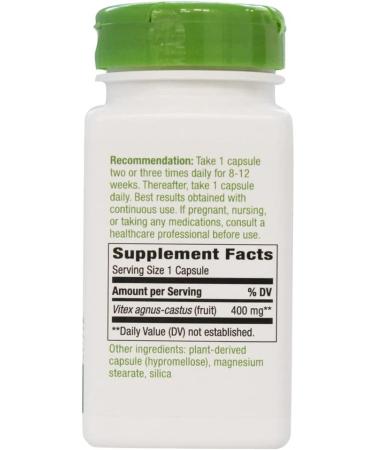 Nature's Way Vitex Fruit - 100 Veg Capsules for Hormonal Balance - Buy Online on GoSupps.com