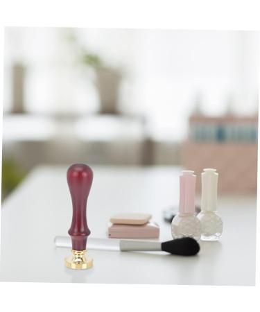 BIUDECO 3 Pcs Dispensing Plate Tool Wax Seal Tools Pressed Seal Eye Shadow Pressure Stamper Wooden Handle - Buy Online on GoSupps.com