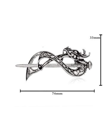 Norse Celtic Wedding Hair Accessories - Viking Dragon Hair Sticks Hairpin for Men and Women - Buy Online on GoSupps.com