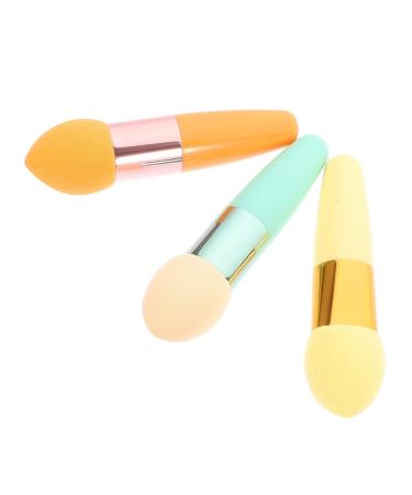 Ipetboom 3pc Concealer Brush Makeup Brush Tools Mushroom Facial Foundation Sponges Lip Brush Sponge Stick Makeup Eye Makeup Brush Concealer Sponge Travel Size Kit Contour Brush Eyes Shadow