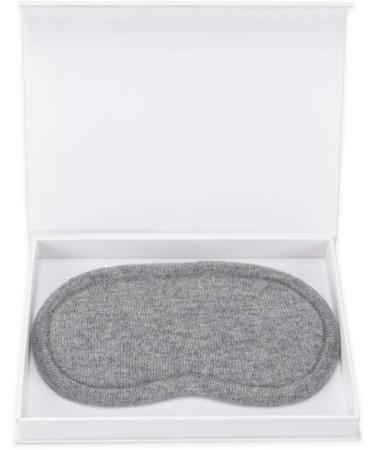 Jet&Bo 100% Pure Cashmere Eye Mask in Gray | Luxurious Gift Box Included - Buy Online on GoSupps.com