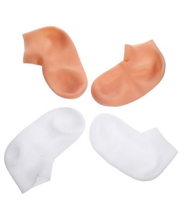 FOMIYES 2 Pairs Exfoliating Moisturizing Socks Sebs Women's Spa Nursing Cover