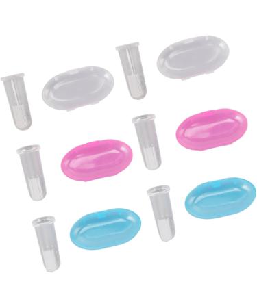 Baby Finger Toothbrush Set - Silicone Brushes for Infants & Toddlers | Pack of 6 with Storage Boxes - Early Oral Care - Buy Online on GoSupps.com