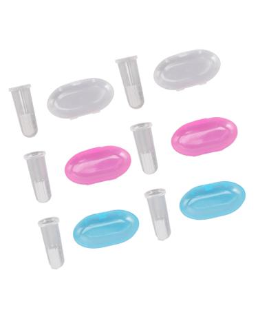 Buy Toddler Finger Toothbrush - Soft Bristles BPA-Free Safe & Colorful (White Blue Pink) - Perfect for Teeth Training - Buy Online on GoSupps.com
