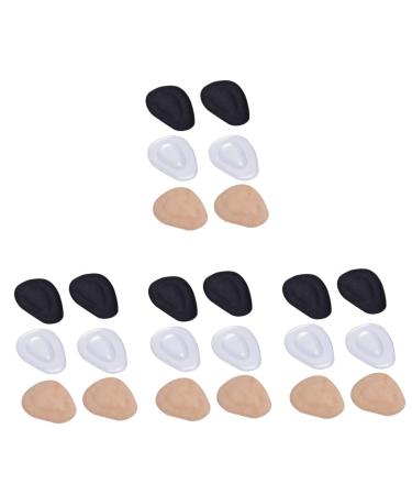 NOLITOY 12 Pairs High Heel Boots for Women Kitten Heels for Women Dressy Silicone Shoe Pads Foot Pads Back Heel Pad Womens Heels Gel Half Insoles Half Size Pad High Heels Women's